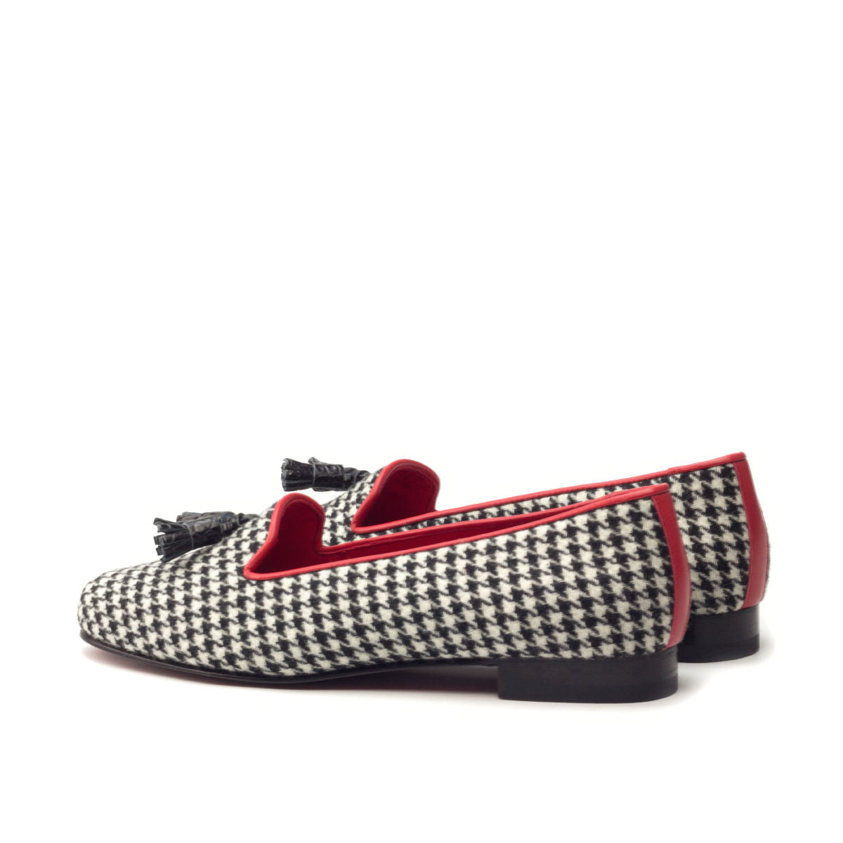 Ladies Slipper Style Loafer  - Houndstooth
